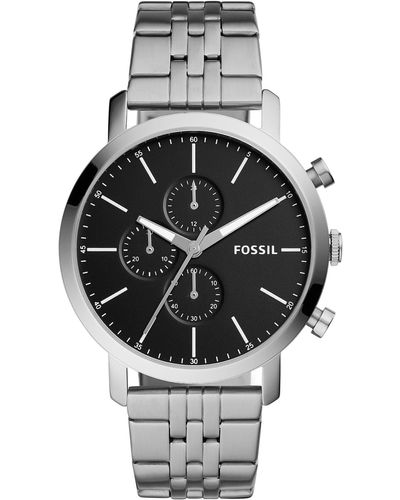 Fossil Luther Chronograph Watch - Gray