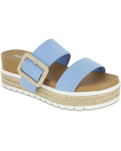 MIA Kenzy Platform Sandal - Blue