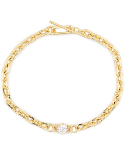 Nordstrom Cz Toggle Chain Bracelet - White