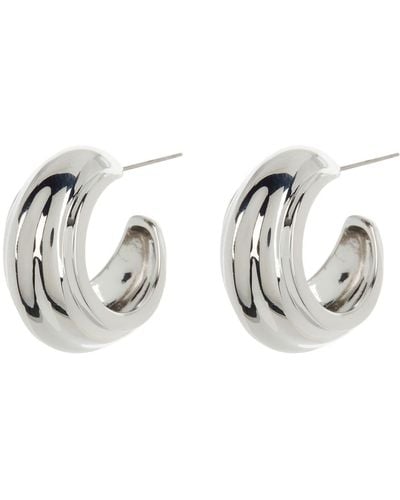 Nordstrom Ridged Hoop Earrings - Metallic