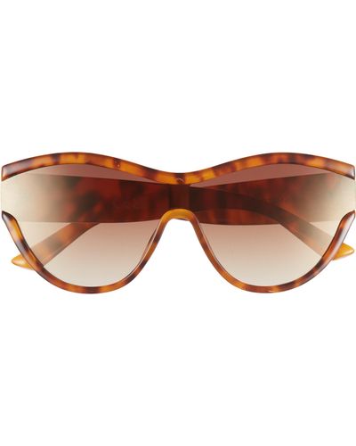 Vince Camuto Shield Cat Sunglasses - Brown