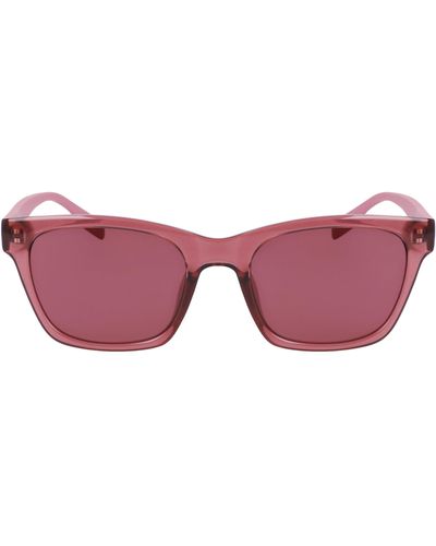 Converse 53mm Rectangular Sunglasses - Pink