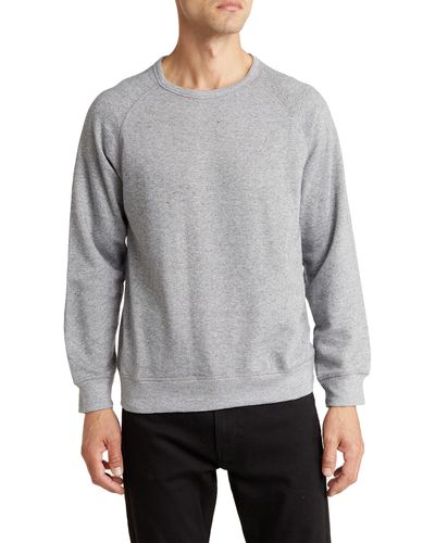 Slate & Stone Raglan Fleece Crewneck Sweatshirt - Gray