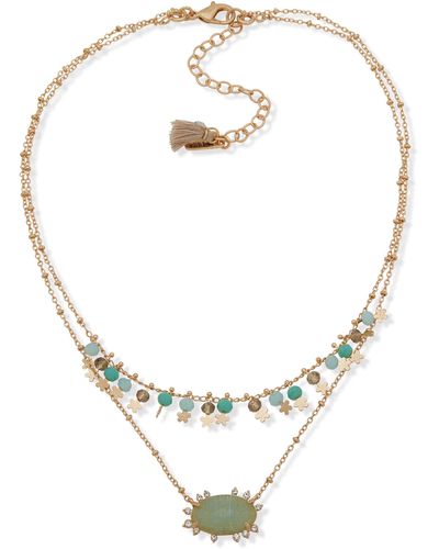 Lonna & Lilly Springtime Sparkle Layered Necklace - Metallic