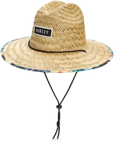 Hurley Bayside Straw Lifeguard Hat - Metallic