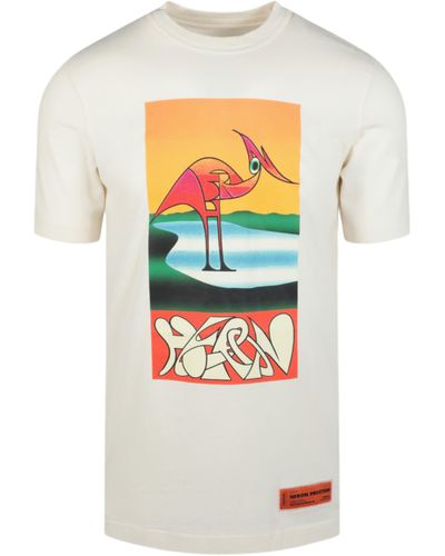 Heron Preston Heron Cotton Graphic Print T-shirt - White