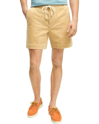 Brooks Brothers Corduroy Shorts - Natural