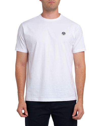 North Sails Logo Cotton Graphic T-shirt - White