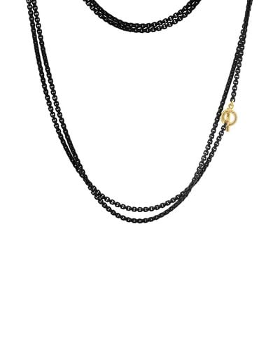 Effy Box Chain Necklace - Black