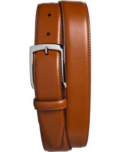 Johnston & Murphy Leather Belt - Brown