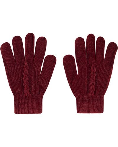 Laundry by Shelli Segal 2-pack Chenille Gloves - Red