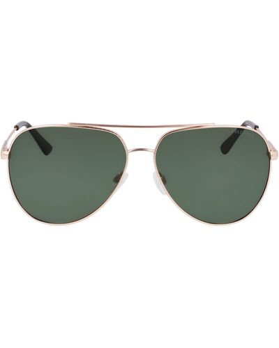 Cole Haan 60mm Polarized Aviator Sunglasses - Green