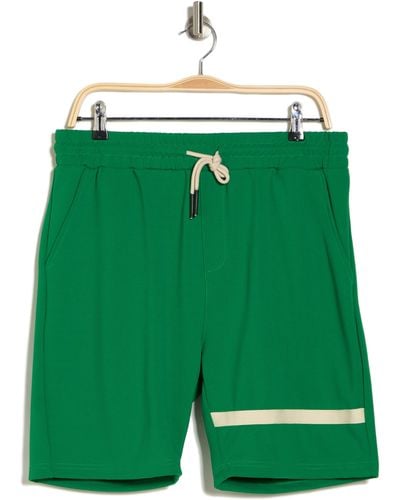 American Stitch Piqué Knit Drawstring Shorts - Green