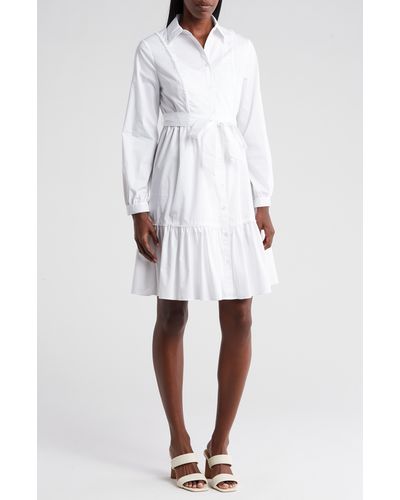 Nanette Lepore Amber Stitch Midi Dress - White