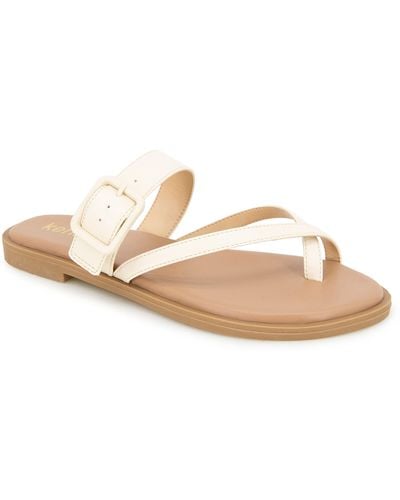 Kensie Mandi Slide Sandal - White
