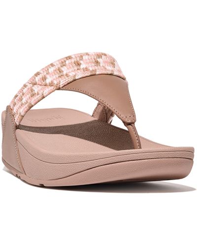 Fitflop Lulu Art Wedge Sandal - Pink