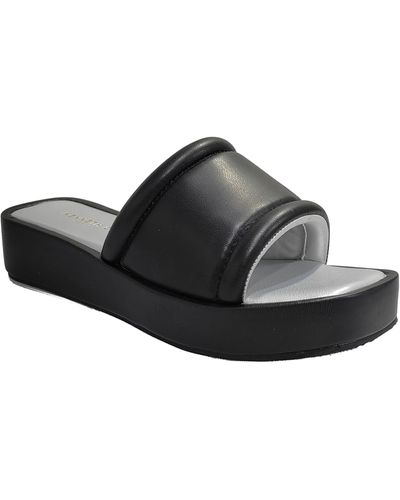 Kenneth Cole Andreanna Platform Slide Sandal - Black