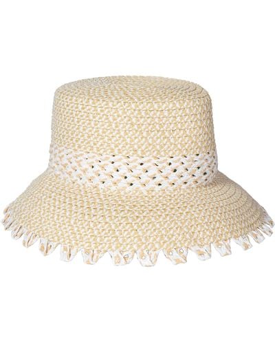 Eric Javits Mita Squishee® Bucket Hat In White Mix At Nordstrom Rack