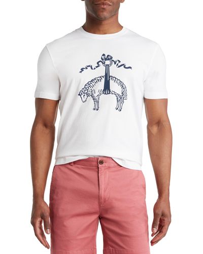 Brooks Brothers Short Sleeve Logo T-shirt - White