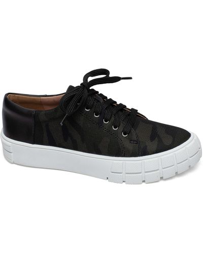 Linea Paolo Kenzi Platform Sneaker - Black