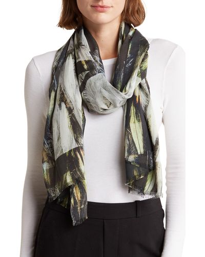 AllSaints Angelica Oblong Scarf - Gray