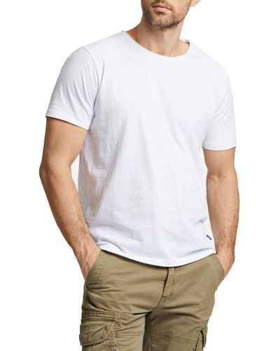 Lindbergh Garment Dyed Cotton T-shirt - White