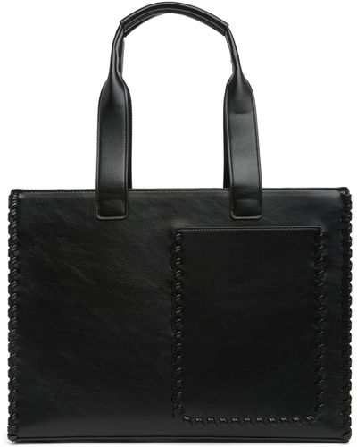 BCBGMAXAZRIA Whipstitch Tote Bag - Black