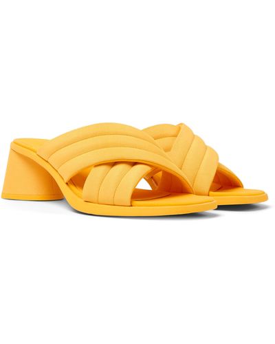Camper Kiara Slide Sandal - Yellow