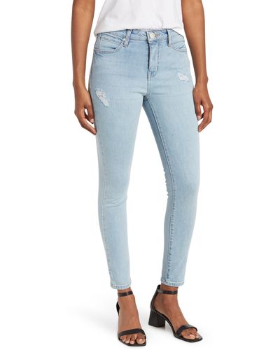 Seven7 Metro Ultra High Rise Skinny Jeans - Blue