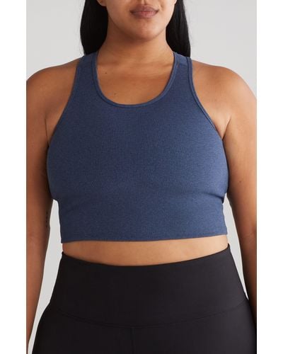 Threads For Thought Active Rib Sports Bra - Blue