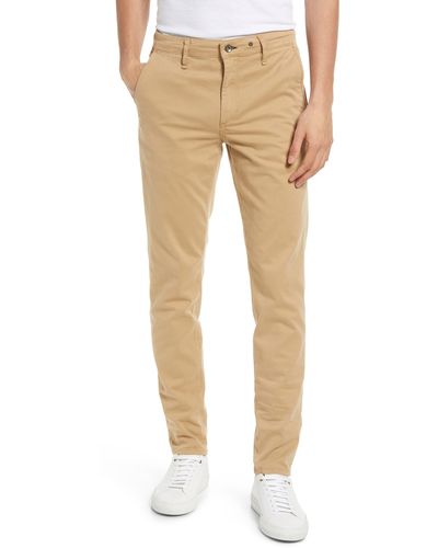 Rag & Bone Fit 1 Slim Fit Stretch Twill Chinos - Natural