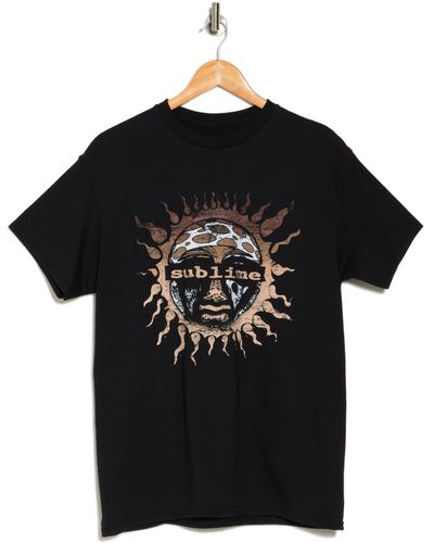 Merch Traffic Sublime Sun Cotton Graphic T-shirt - Black