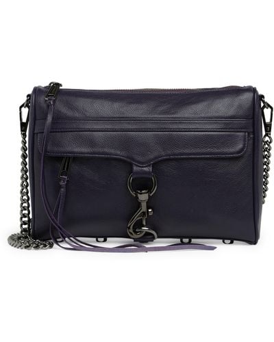 Rebecca Minkoff Mac Leather Crossbody Bag - Blue