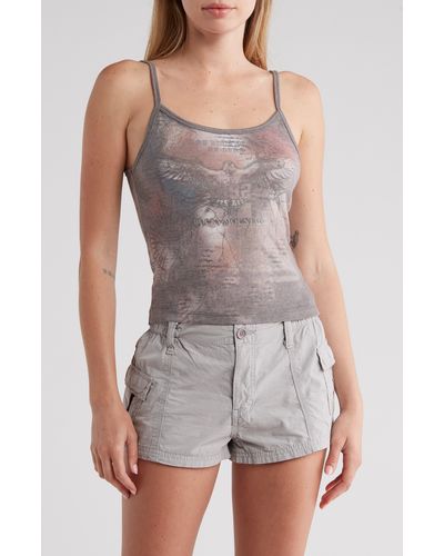 BDG Eagle Washed Graphic Cami - Gray