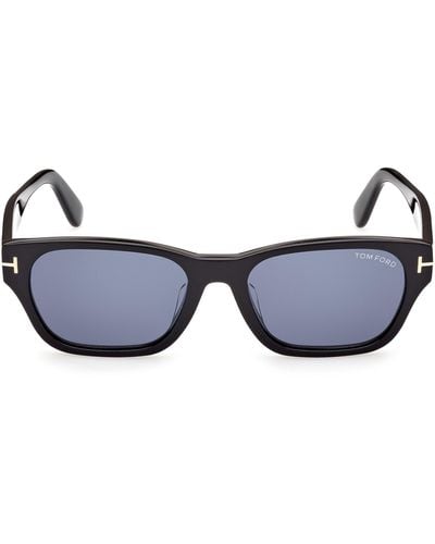 Tom Ford 54mm Square Sunglasses - Blue