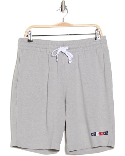 Tommy Hilfiger Drawstring Pajama Shorts - Gray