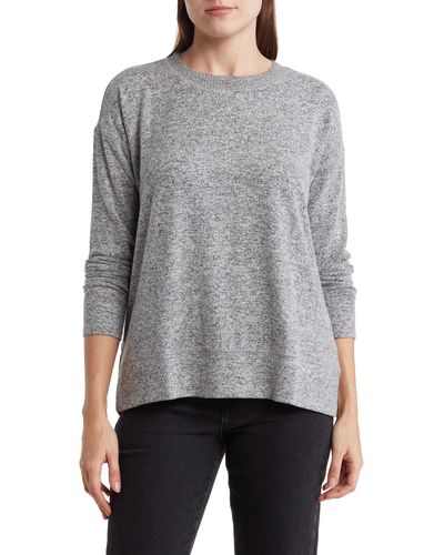 Lucky Brand Cloud Jersey Sweater - Gray