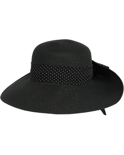 Nine West Ribbon Floppy Hat - Black