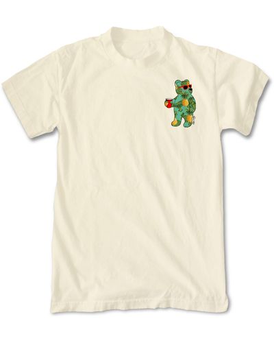 Riot Society Pineapple Bear Graphic T-shirt - Natural