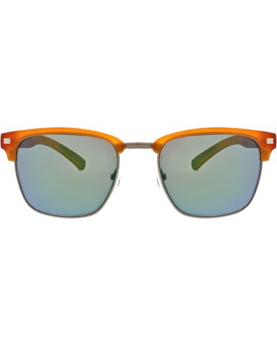 Hurley Halfway 56mm Polarized Browline Sunglasses - Multicolor