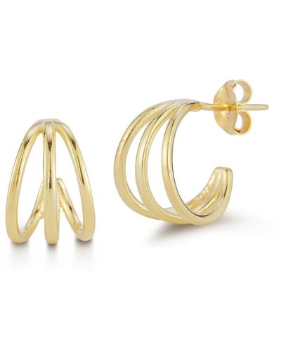 Glaze Jewelry 14k Gold Vermeil Hoop Earrings - Metallic