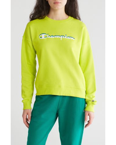 Champion Powerblend Relaxed Crewneck Sweatshirt - Green