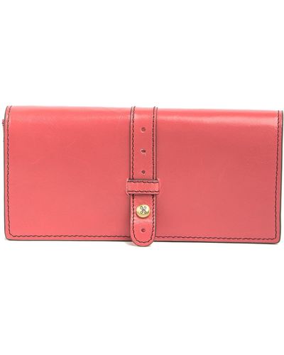 Hobo International Alta Leather Wallet In Tea Rose At Nordstrom Rack - Pink