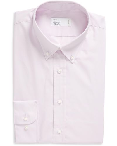 Nordstrom Trim Fit Button-down Dress Shirt - Pink