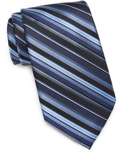 Perry Ellis Holdren Stripe Tie - Blue