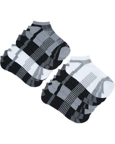 Rainforest 8-pack Half Cushioned Low-cut Socks - Black