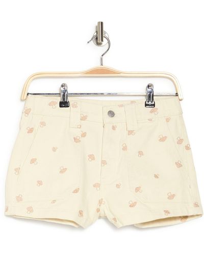PacSun E-waist Cotton Cargo Shorts - Natural