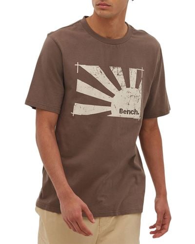 Bench Bolton Heritage Cotton T-shirt - Brown