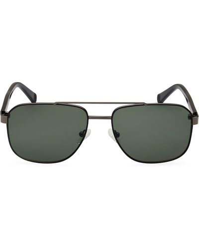 Kenneth Cole 59mm Pilot Sunglasses - Green