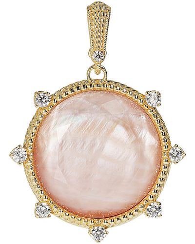 Judith Ripka Clad Cz Enhancer Pendant - Multicolor